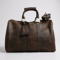 Classic Leather Travel Duffel Bag