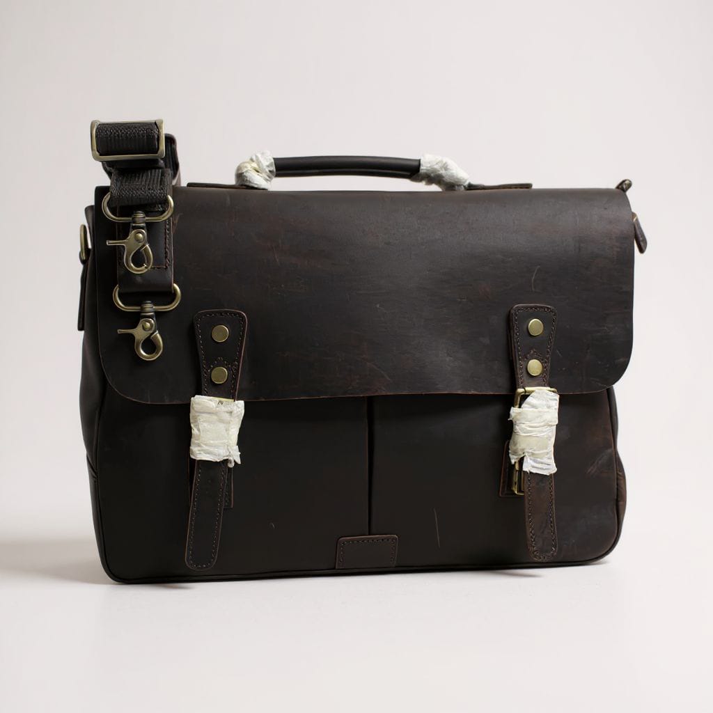 Executive Leather Messenger Bag