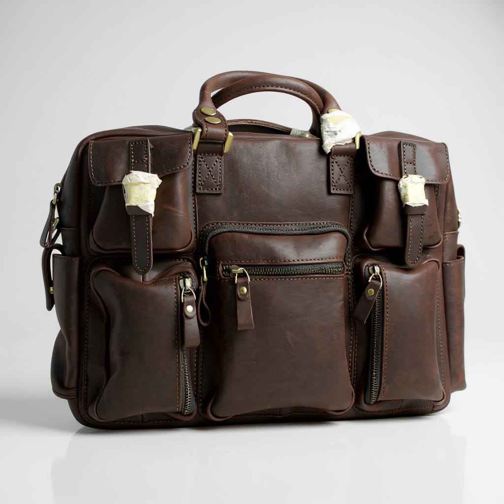 Classic Leather Messenger Bag